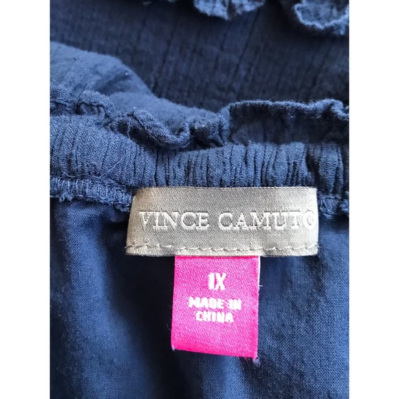 Vince Camuto Women’s Navy Off-Shoulder Maxi Dress Size 1X - Picture 5 of 8